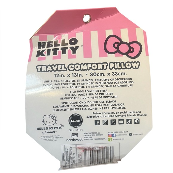 Hello Kitty Travel Neck Pillow - Picture 3 of 3